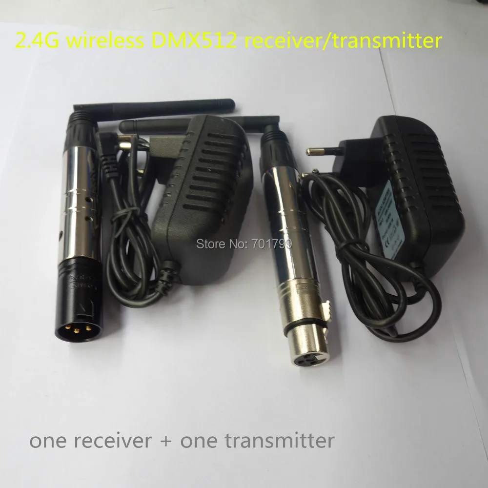 Беспроводной приемник/передатчик DMX512 XLR 2 4 ГГц|receiver battery|receiver cablereceiver openbox |
