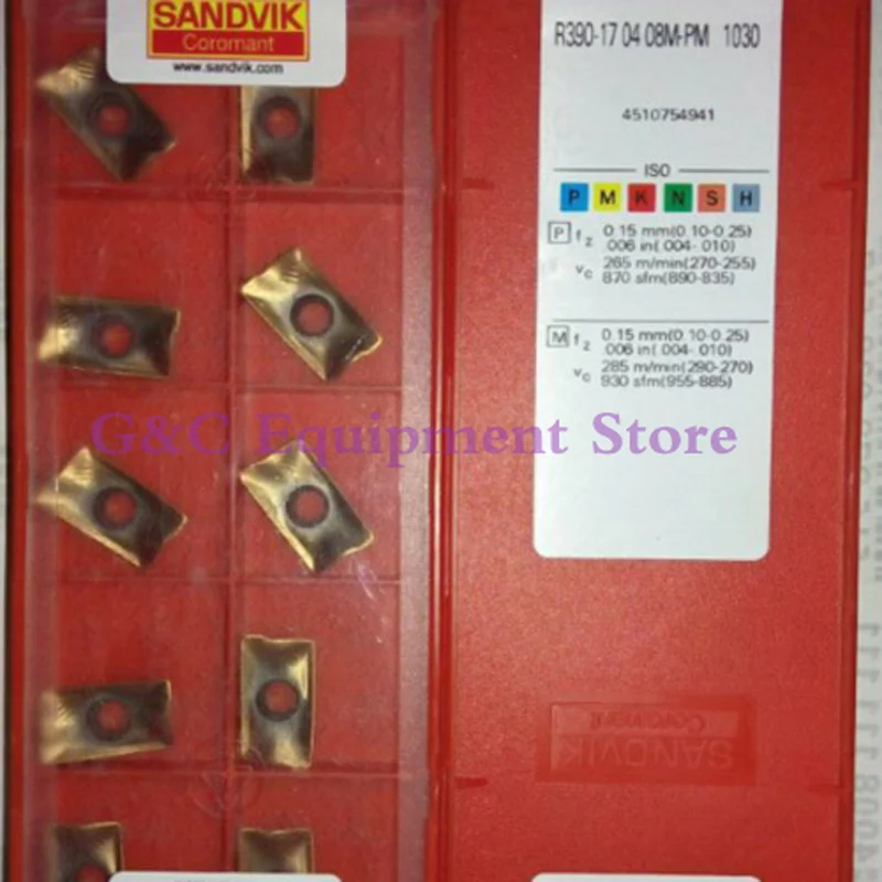 10 шт./лот токарный станок с ЧПУ R390 17 04 08M PM 1030 твердосплавные вставки R390170408MPM|tool