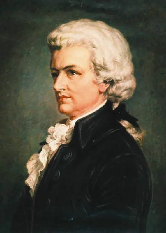 Топ ручная роспись искусство # масляная живопись музыкант Wolfgang Amadeus Mozart портрет
