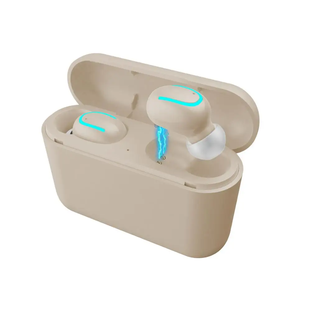 One Pair Skin TWS Q32 беспроводные наушники Bluetooth 5,0 мини-гарнитура стерео наушники с глубоким басом с зарядным устройством 1500 мАч Внешний аккумулятор - Цвет: One Pair Skin