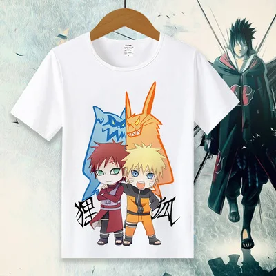 014 Новая футболка с Наруто Аниме Футболка женская футболка Janpan Uchiha Sasuke Косплей топы Мужские футболки с коротким рукавом - Цвет: 014