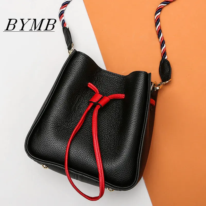 

High quality brand bucket bag 100% Genuine leather bag Handbag Bags Herald Fashion New Arrivals Crossbody Bag