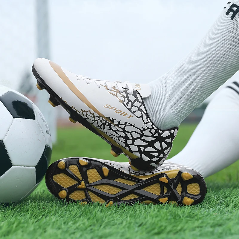 Взрывная Молодежная футбольная обувь с шипами для подростков легкая спортивная