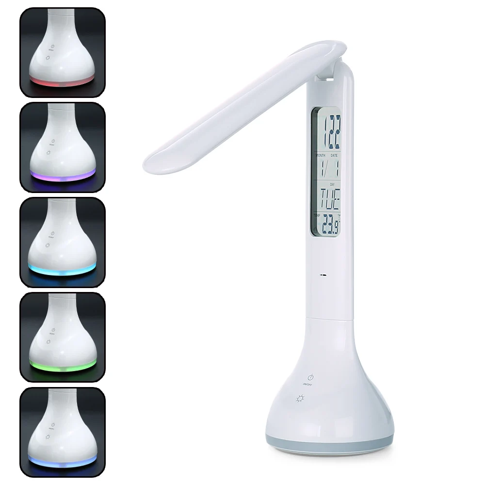 Складная Светодиодная лампа с регулируемой яркостью заряжаемая настольная