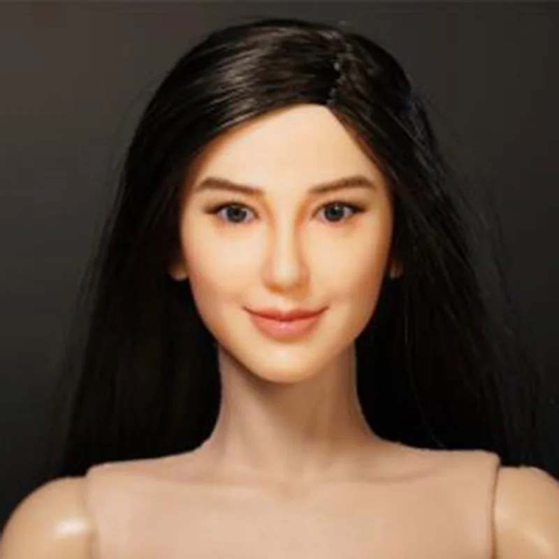 1/6 масштаб Женская девушка леди голова лепить Angelababy играть длинный