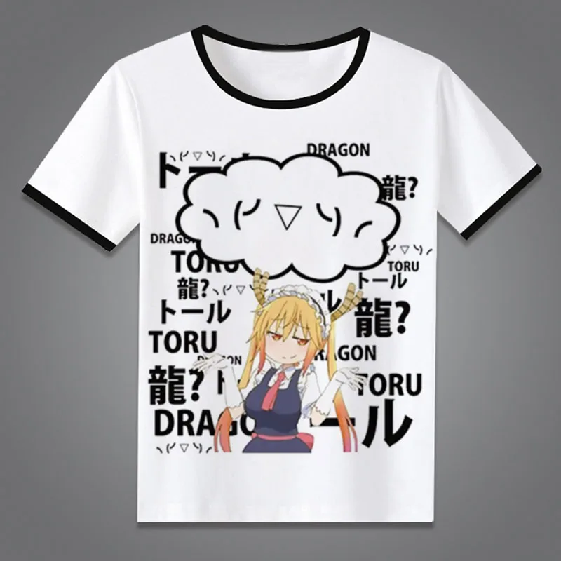 Кобаяши Сан Кобаяси сан Чи нет горничной дракон футболка Косплей Мужчины Женщины