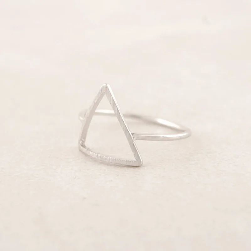 Wholesale 30pcs/lot Arc Triangle Ring Minimalist Geometric Rings For Men Women Geeks Party Jewelry Can Mix Color | Украшения и