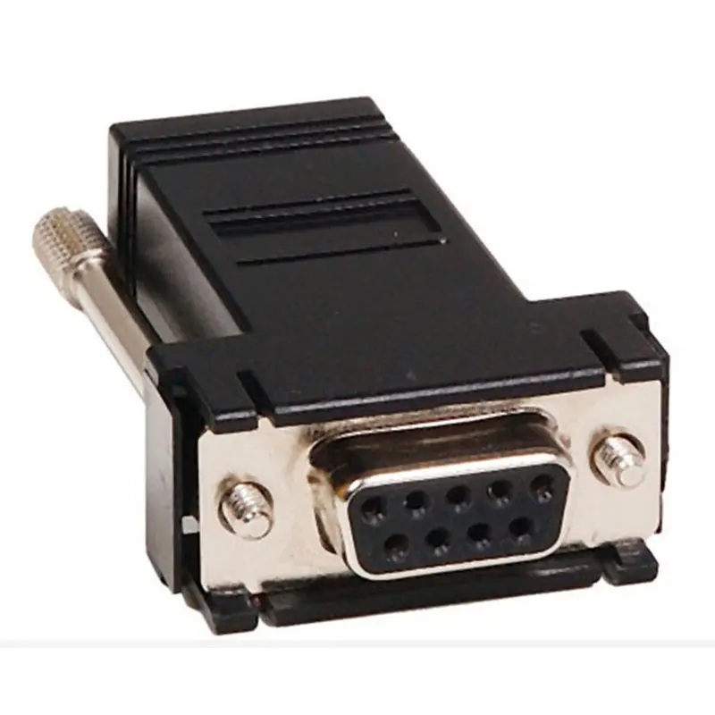 DB9 Женский к RJ45 8P8C модульный разъем адаптера | Компьютеры и офис