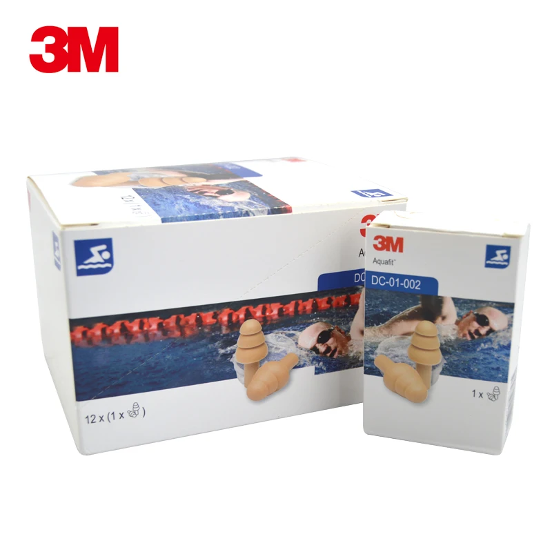 3M DC-01-002 Waterproof earplugs Christmas tree design 3 compartment Swimming Anti-noise 25db ear protector | Безопасность и