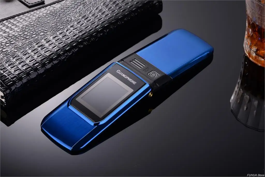 Flip Metal Body Mobile Cellphone E9 Dual Sim Dual Screen Radio 2.4'' Touch Sceen SOS Big Keyboard Loud Sound Flashlight Phone