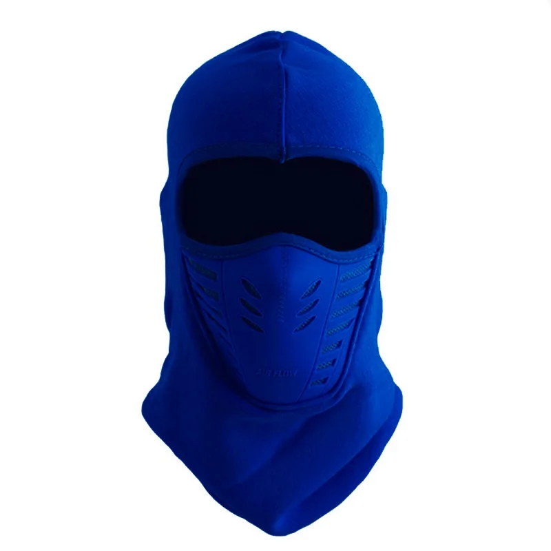royal blue Мотоциклетная велосипедная лицевая маска шапочки шапка уши рот тепловой Зимний шлем Теплый черный бархат лыжный ветер Балаклава маска для лица - Цвет: royal blue