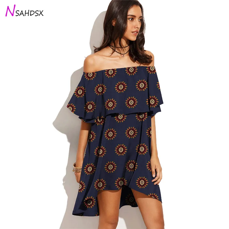 2019 распродажа Vestido Collared фруктовый принт мини платье комбинации искусственных