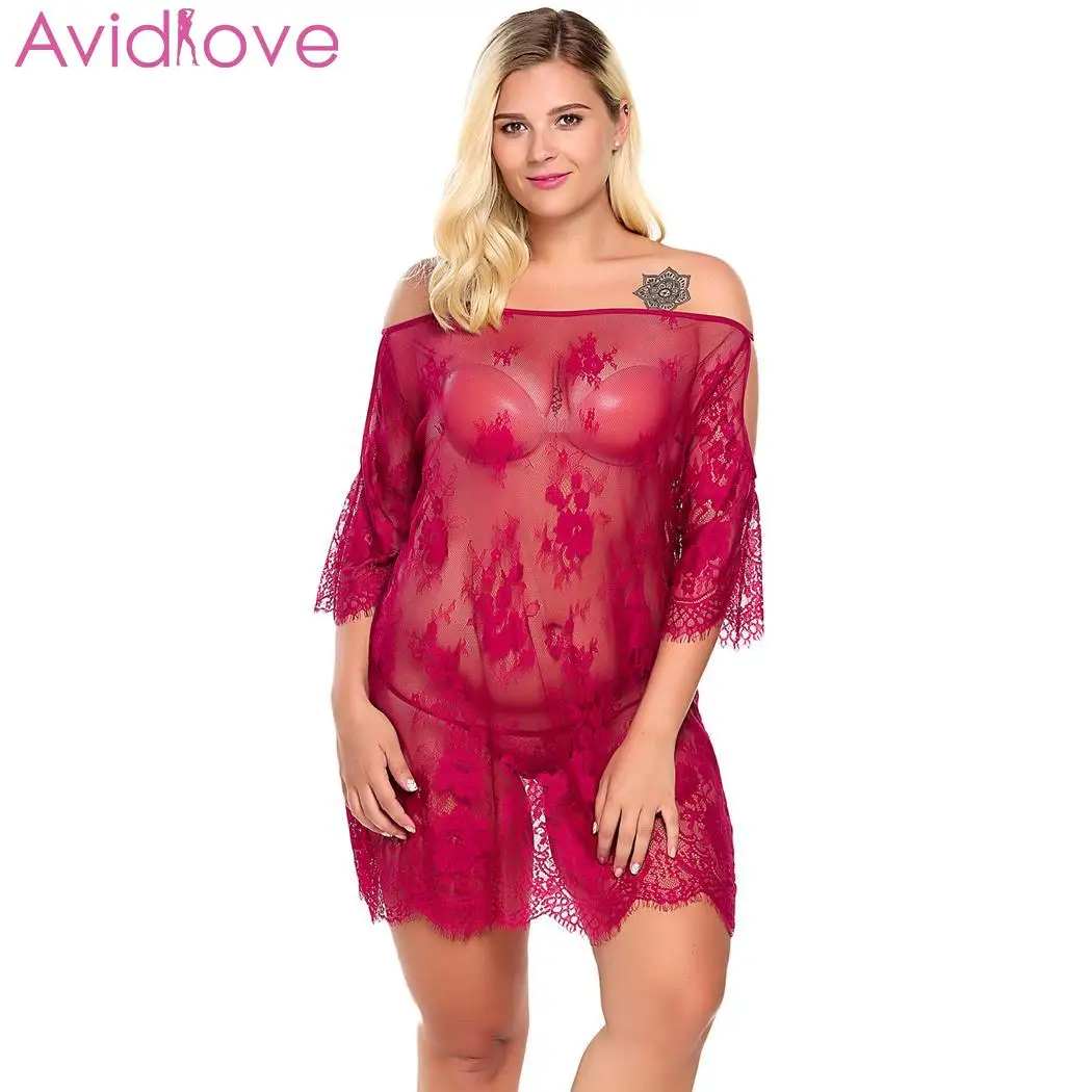 Avidlove женское кружевное сексуальное нижнее белье больших размеров Babydoll с