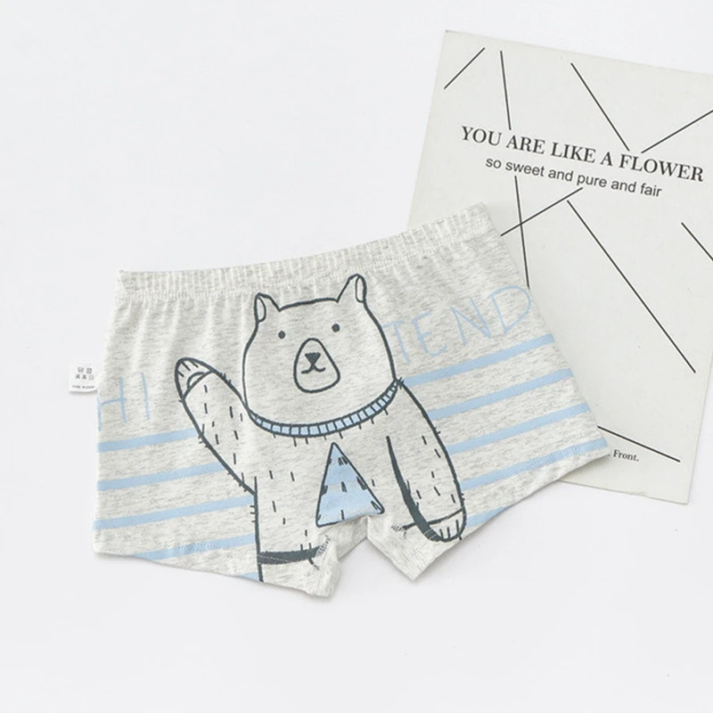 3 шт./партия детское нижнее белье хлопковое с плоским углом для мальчиков