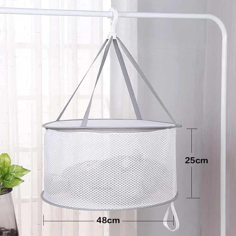 18fine-mesh lockable Ветрозащитная одежда сушильная сетка для свитера бюстгальтер нижнее белье подвесная сушилка Корзина для белья сетка складные сетки на плоской подошве - Цвет: 18fine-mesh lockable