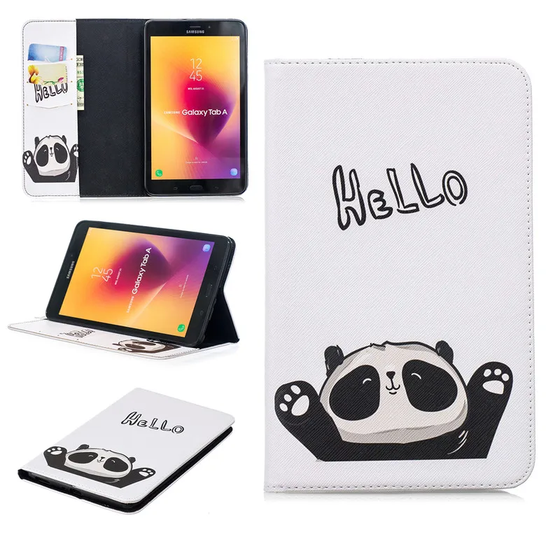 For Samsung Galaxy Tab A 8.0 T380 T385 2017 Tablet Case Cover Art Painting Flip leather case Folio tablet Stand Shell Ca | Компьютеры и
