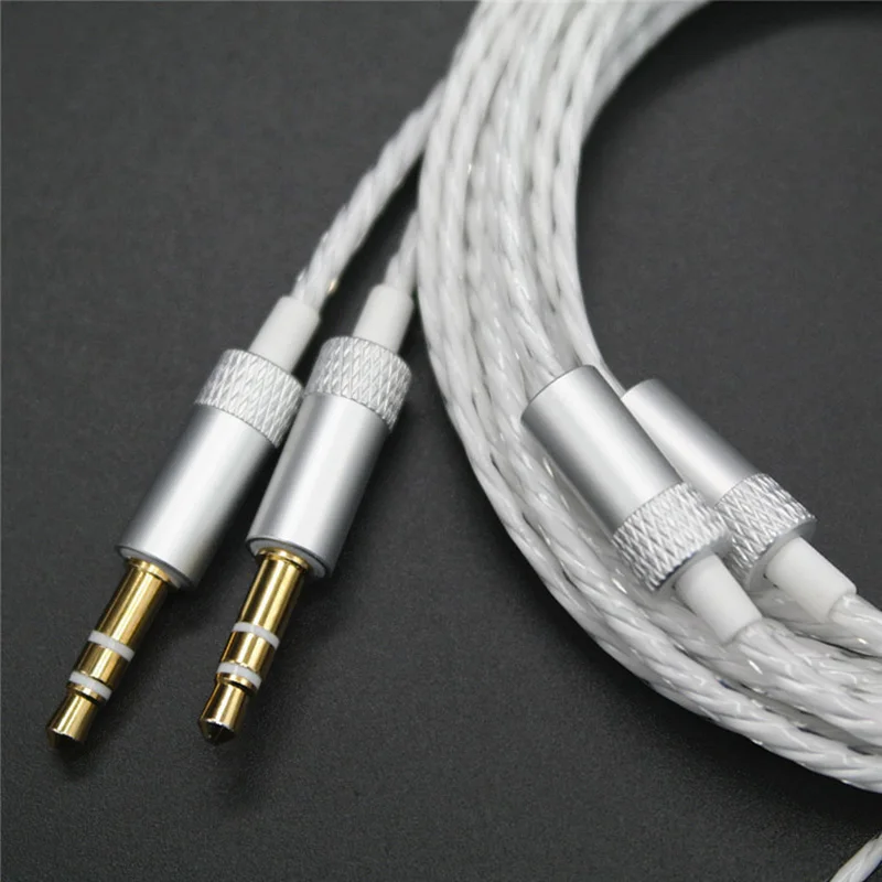1.2m DIY 32*0.05 Oxygen Free Copper Pure Core Gold-plated 3.5mm 3-pole Jack LC-OFC Headphone Cable Earphone 250D Wire Headset |