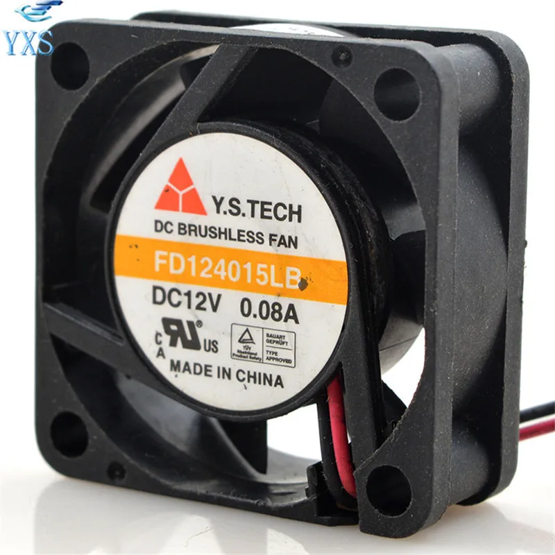 FD124015LB 4015 4 см 40*40*15 мм DC 12 В 0.08A 5000 об/мин 2 провода Вентилятор охлаждения |