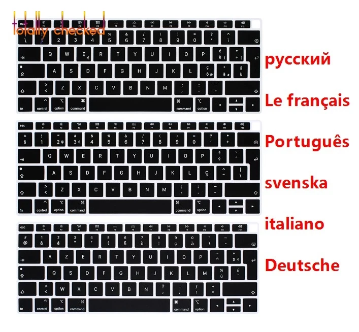 Для Macbook Air 13 3 A1932 2018 выпуск сенсорная клавиатура Обложка Французский