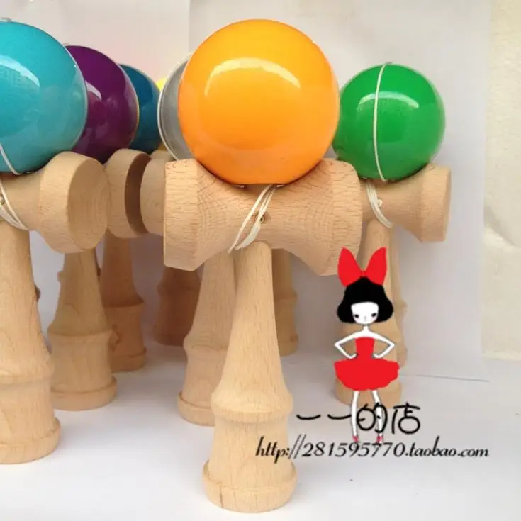 30 шт. размер: 18 5 см веселая японская традиционная игра шар Kendama красочная