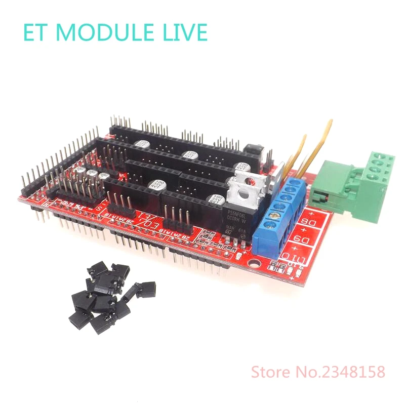 RAMPS 1 4 панель управления 3d принтером Reprap MendelPrusa для Arduino Mega Pololu A4988 DRV8825|module mp3|module