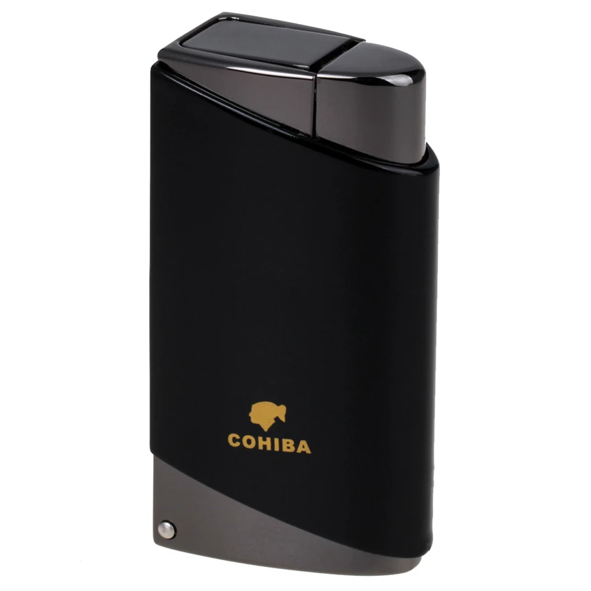 COHIBA моды Highgrade ветрозащитная Зажигалка Факел Jet Flame многоразового синий пламени