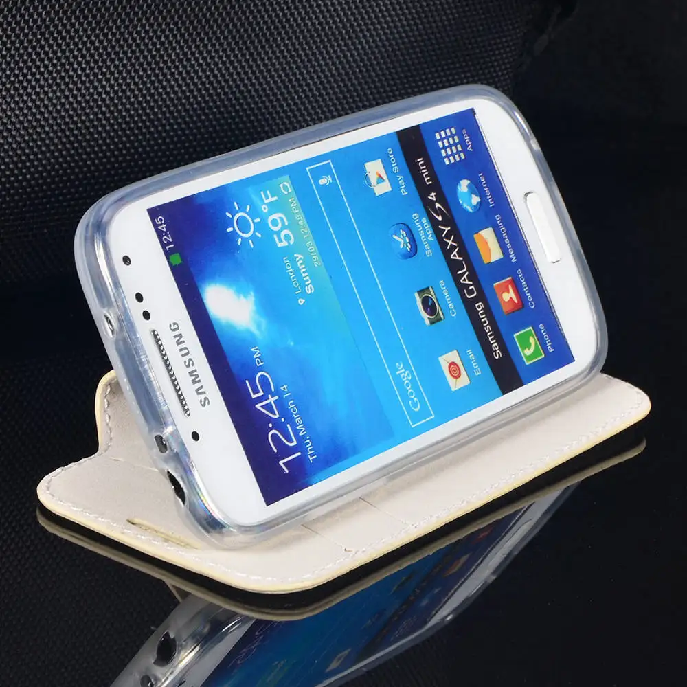 Чехол для телефона Samsung Galaxy S4 Mini I9190 I9192 мягкий чехол подставка из ТПУ с