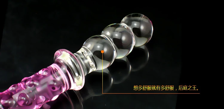 Роскошный стеклянный фаллоимитатор Женский массажер палочка вибратор Pyrex