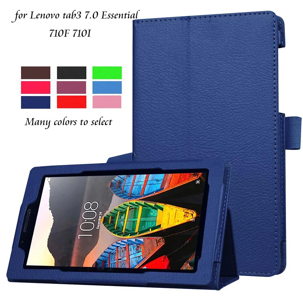 Чехол для Lenovo Tab3 7 кожаный чехол 0 Essential 710I 710F ''чехол планшета + стилус |