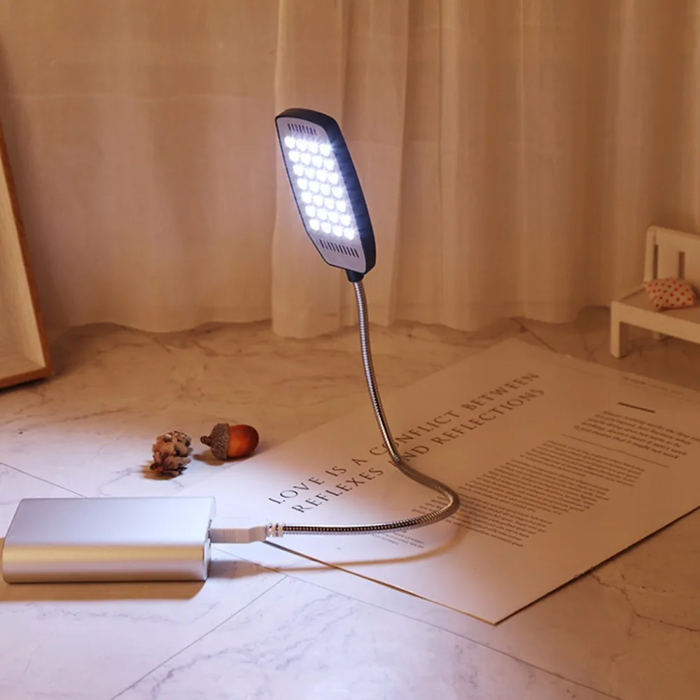 28 LED USB Мини Гибкий Свет ноутбук Настольный ПК стол Чтение с кнопкой|Ночники| |