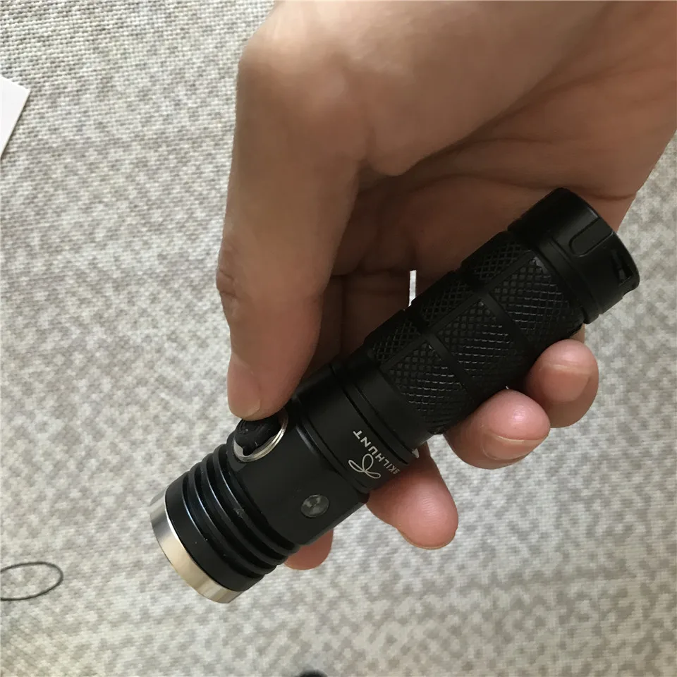 Высокопроизводительный Skilhunt DS10 CR123 Cree светодиодный EDC фонарик DS15 14500 AA фонари с магнитом на хвостовой части стенд