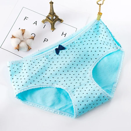 jiao yin blue Хлопковые женские бесшовные трусики с принтом Calcinhas, сексуальное нижнее белье для девушек, женские трусики размера плюс, женское нижнее белье - Цвет: jiao yin blue
