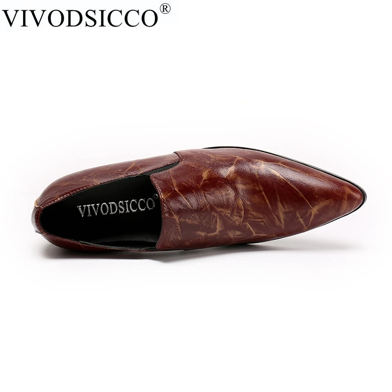 Роскошные итальянские Ретро дизайнерские коричневые броги VIVODSICCO из натуральной