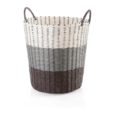 XL-White-Gray-Brown Ёмкость для хранения грязной одежды корзина для белья Пластик препятствуют Ванная комната домашнего хранения Коробка для хранения игрушек бытовые Органайзеры - Цвет: XL-White-Gray-Brown