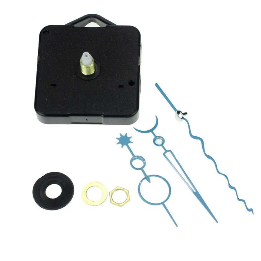 D 2 недорогие синие кварцевые настенные часы механизм ручного ремонта DIY