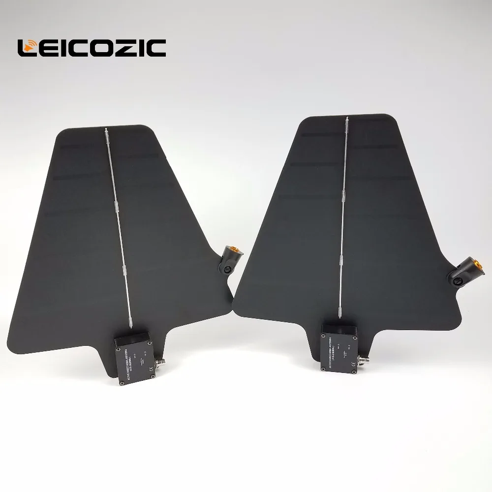 Leicozic UA870 активная направленная UHF антенна с переключателем усиления(550-900 МГц) для микрофонных беспроводных систем 870WB 2 штуки ua845