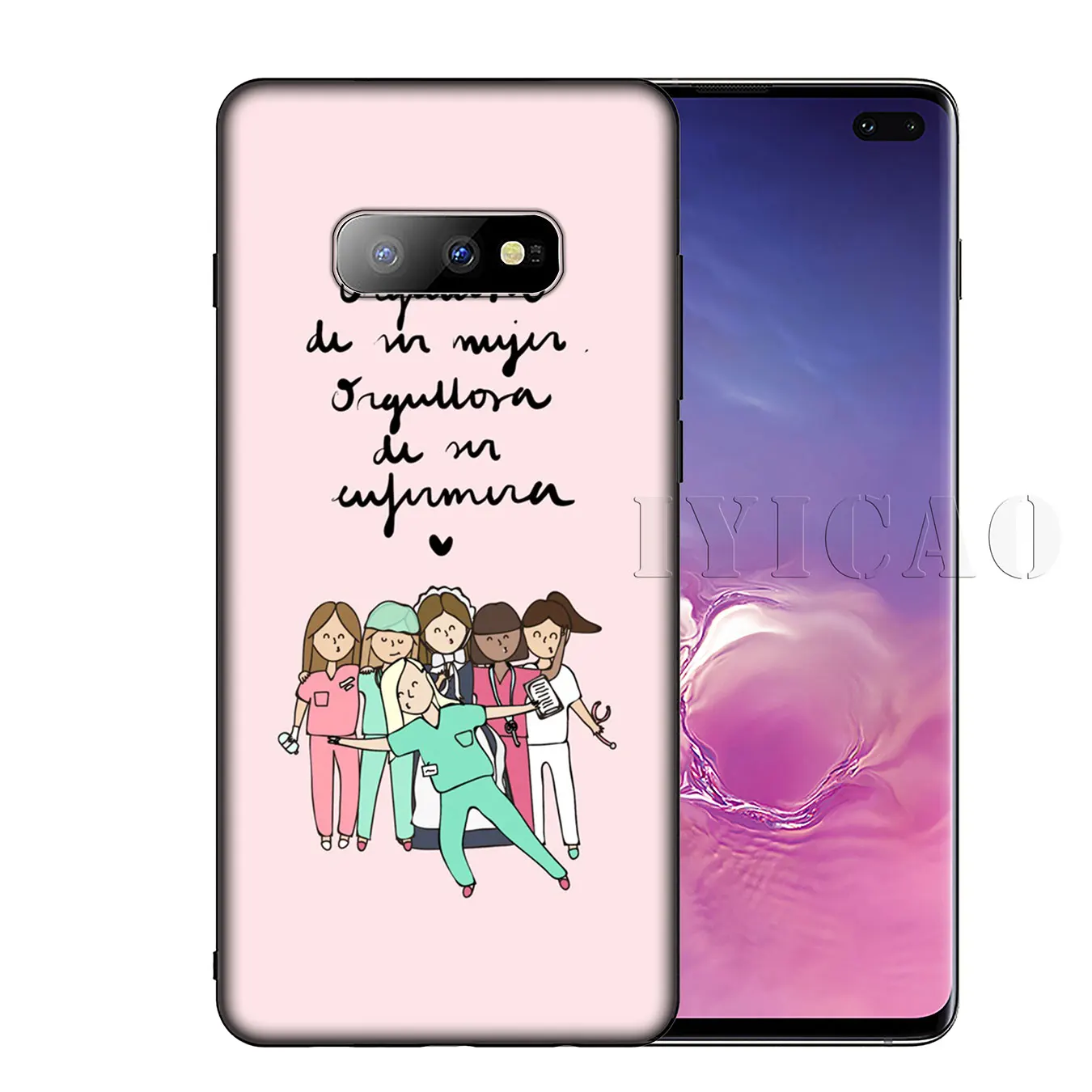 IYICAO Мягкий силиконовый чехол для Samsung Galaxy S10 S9 S8 Plus S6 S7 Edge S10e E |