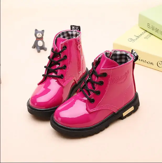 Ботинки для девочек сезон осень зима Новинка 2018 года детские зимние ботинки