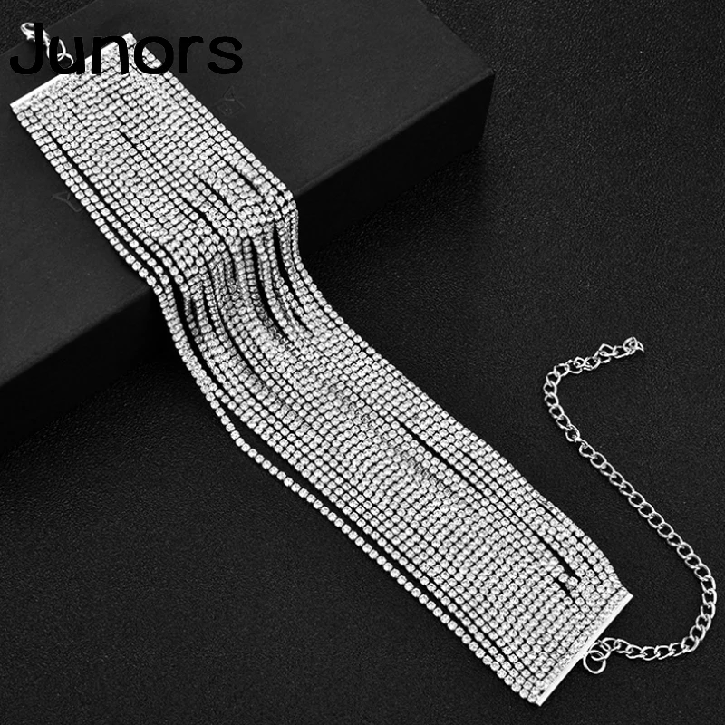 Женское колье чокер с кристаллами золотистое вечернее ожерелье стразы ювелирное