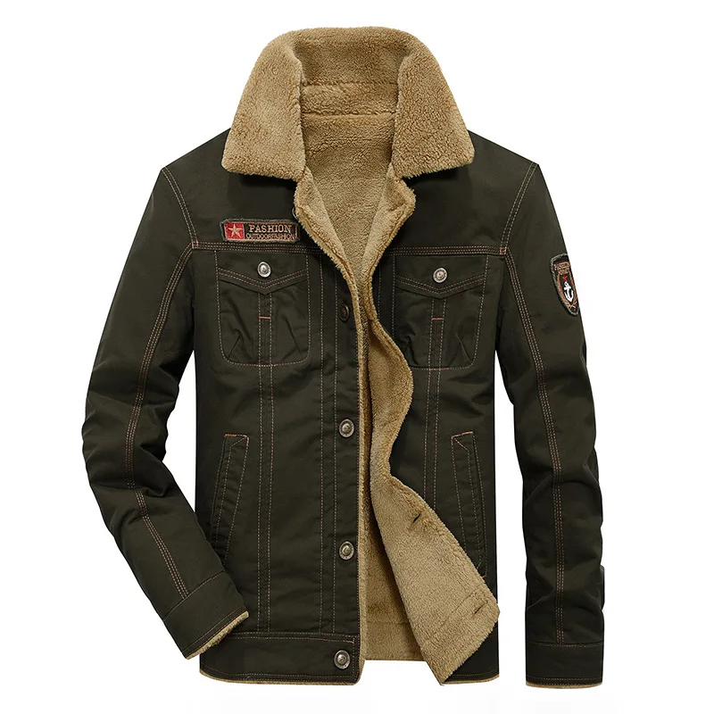 New Winter Thick Coat Men's Cotton Warm Cold Short Jacket Large Size Loose Lapel Quality Fashion Casual M-4XL | Мужская одежда