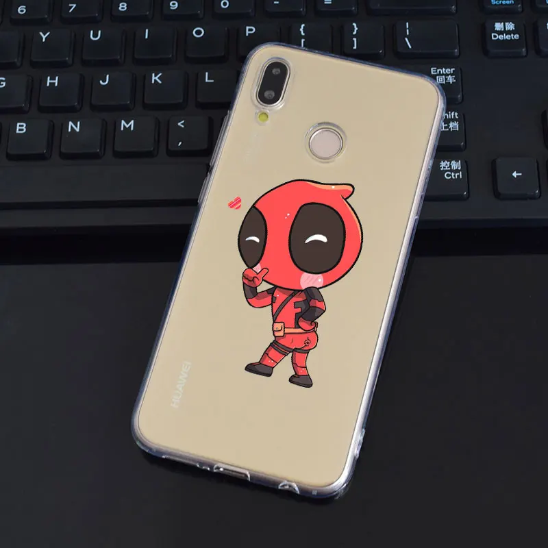 DREAMFOX L520 Дэдпул Мягкий ТПУ силиконовый чехол для huawei Honor 6A 6C 7X9 10 P20 P30 Lite Pro P Smart |