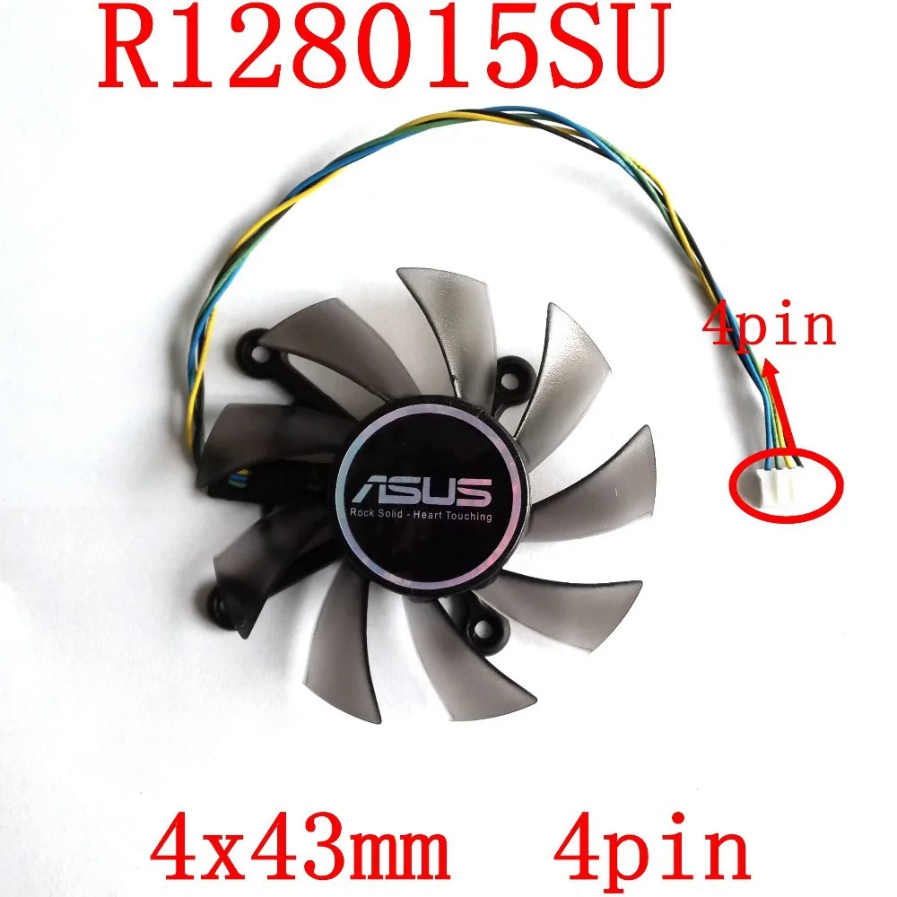 

Free Shipping R128015SU 75mm 4pin 4 x 43mm for ASUS EAH5830/6850/8600/9800 GTS 260/450/460 HD7850 graphics card cooling fan