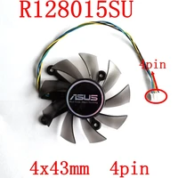 free shipping r128015su 75mm 4pin 4 x 43mm for asus eah5830685086009800 gts 260450460 hd7850 graphics card cooling fan
