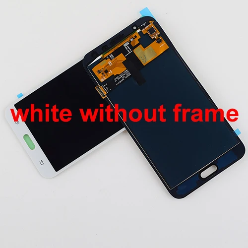 white without frame Для samsung Galaxy J7 ЖК-экран j700 SM J700F J700M J700H J700FN DS ЖК-дисплей кодирующий преобразователь сенсорного экрана в сборе рамка - Цвет: white without frame