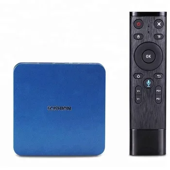 10 шт./лот SCISHION AI One Android 8 1 Smart TV Box 2 Гб 16 WiFi телеприставка с голосовым управлением 4g