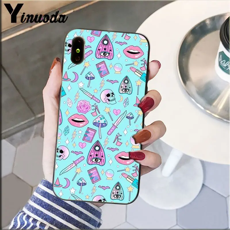 Yinuoda Girly пастельных ведьмы типа сделай сам красивый чехол для телефона Apple iPhone 8 7 6