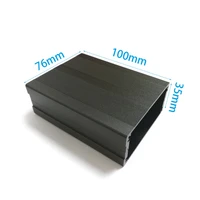 aluminum enclosure electric projtect box circuit board instrument case diy 76x35x100mm new splitted body wholesale