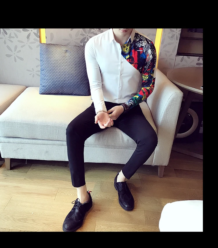 Men's Shirt Long Sleeve Shirts Designer High Quality Casual Slim Fit Men Shirt Business Dress Shirts Camisa Social Masculina