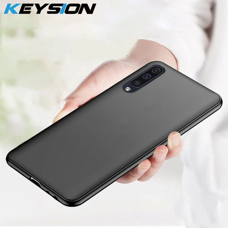 KEYSION Matte Case For Samsung Galaxy A50 A30 A20 A10 A70 Soft TPU Silicone Bumper Ultra Thin Back Cover |