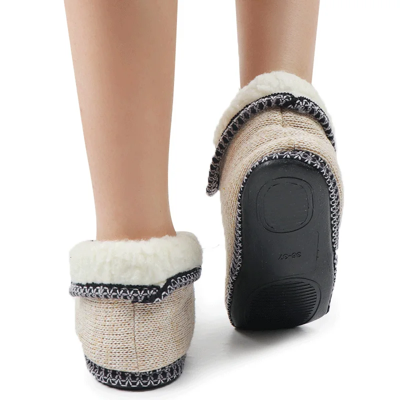 Fur Slides Home Slippers Women Winter House Shoes Warm Indoor Floor Shoes Furry Fluffy Slippers Pantoufle Femme Zapatillas Mujer